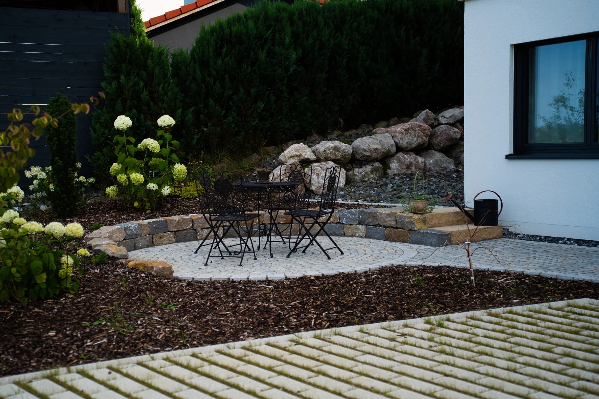 Hortensien-Sitzplatz